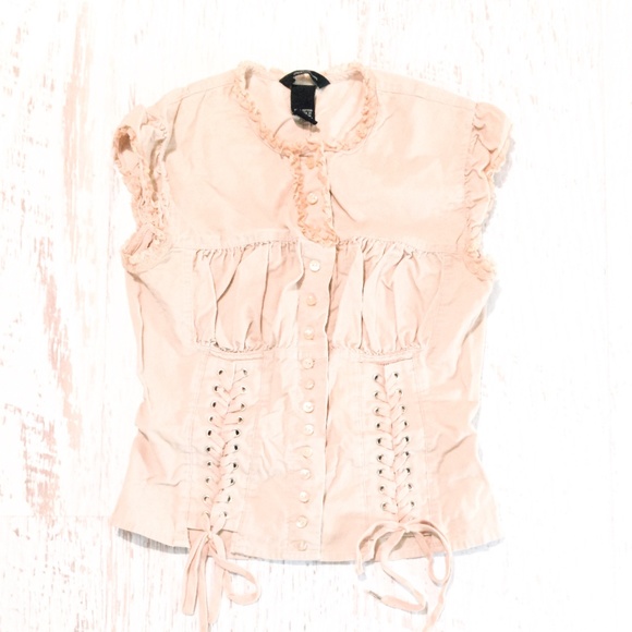 Moda International Tops - RARE Pre-🖤 Moda International Blush Corduroy Top